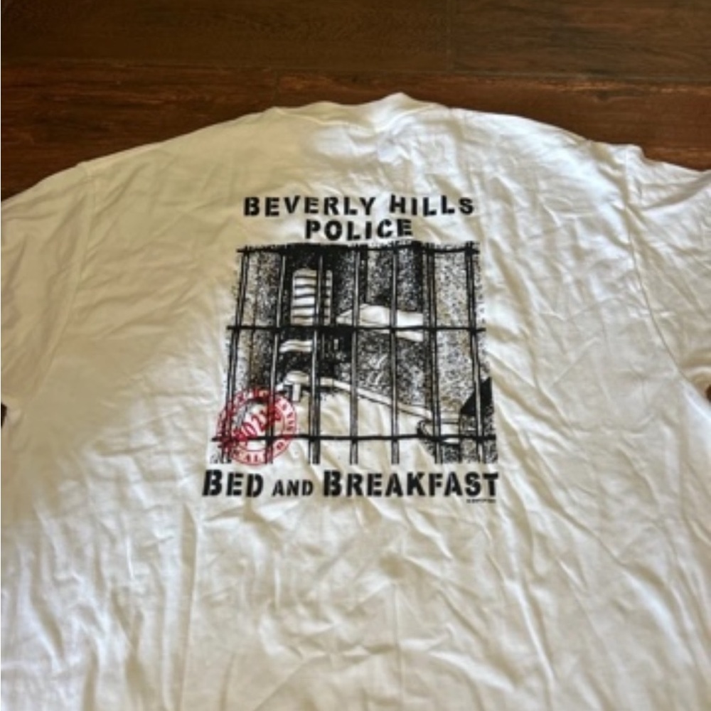 Beverly Hills Police Bed and Breakfast Graphic Tee - White